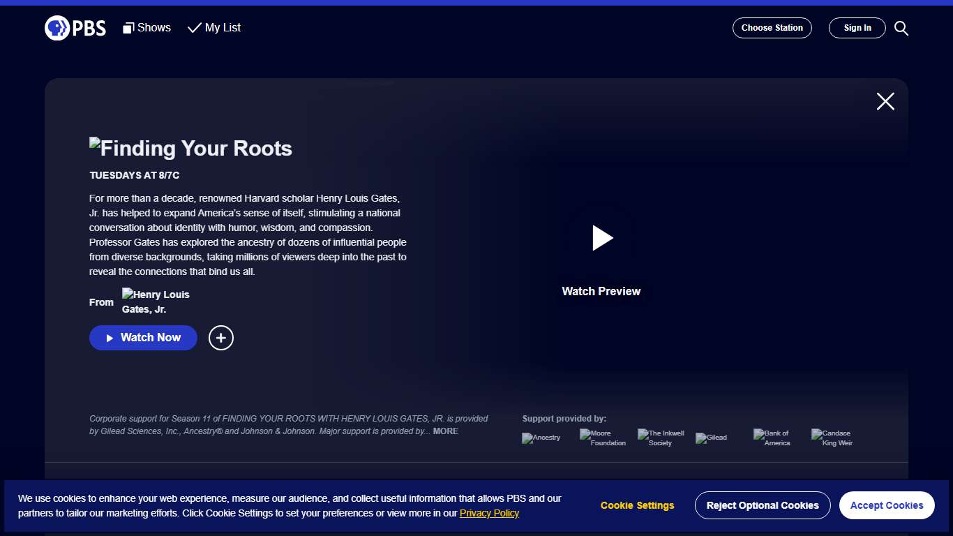 Finding Your Roots PBS